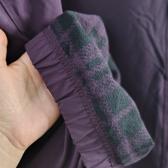 Eddie Bauer Women’s Jogger Pants Purple Fleece Lined Drawstring Size 14 - Picture 9 of 16